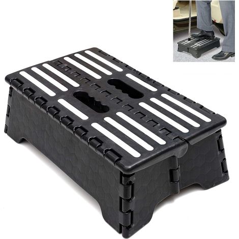 Marchepied pliable portable de 12.7 cm, demi marchepied pliable pour personnes âgées et adultes, un SUV et un camping-car, pour les personnes âgées qui se lèvent dans un lit haut ou des escaliers (1/5)