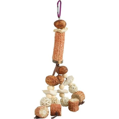 Jouets à mâcher suspendus pour perroquets, boules de rotin en épi de maïs, friandises pour les molaires, accessoires pour cage à
