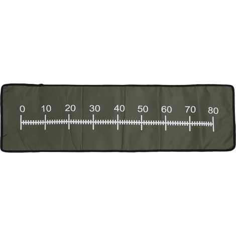 Tapis de mesure de pêche pliable et Portable, tapis de décrochage pour mesurer la longueur du poisson, tissu Polyester vert (1/4)