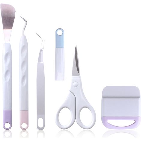 Kit de 5 pièces pour le désherbage de vinyle artisanal : outil portable et pratique pour la découpe de papier. (1/5)