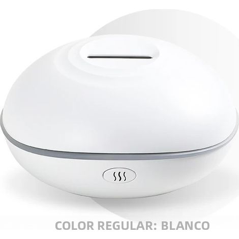 Humidificateur d'arômes ultrasonique (blanc) 200 ml avec télécommande et 7 couleurs de lumière (1/5)
