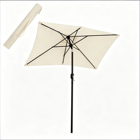 CAIziParasol de balcon avec grande toile, parasol de jardin, parasol de piscine, parasol d'extérieur (sans base, parasol seul) (1/5)