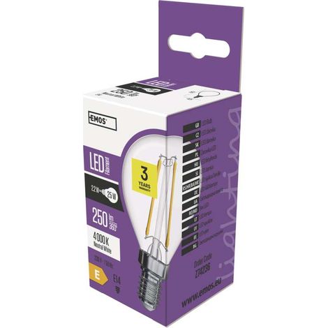 LED-Glühbirne mini Globe Filament E14 neutralweiß 2,2 W (1/5)