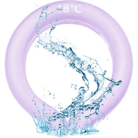 Collier réfrigérant d'été, enveloppe de cou froide sans mains, gel froid réutilisable, tour de cou rafraîchissant, accessoire portable pour la chaleur. (1/5)