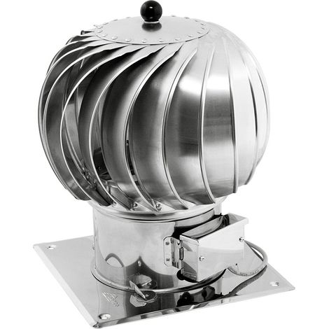 TURBOWENT hybride ouvrable Ø250- Ø 250 Base carré - Diametre (mm): 250 - Matériaux: Turbine en nickel