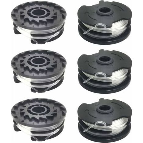 LaBlanc - Packung mit 6 Ersatzspulen Trimmerfaden für LIDL Parkside PRTA 20-Li A1, B2, C3, PRT 550 A1, A3, PRT 300 A1 Rasentrimmer (1/5)