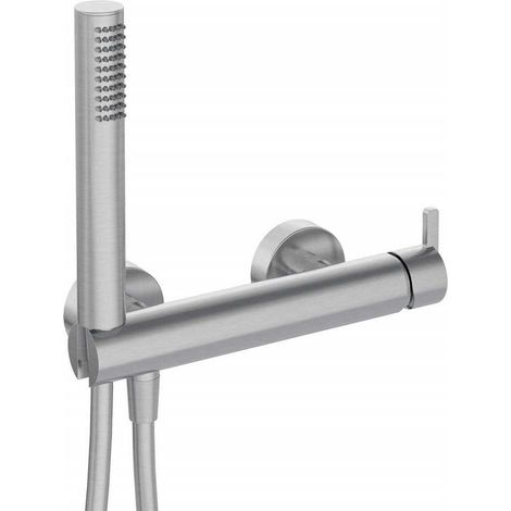 Deante Silia batterie de douche acier brossé moderne (1/2)