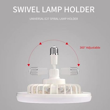 Ventilador de Techo con Luz LED 26x18cm, Silencioso y Regulable con Mando a Distancia – Ideal para Dormitorio (1/4)