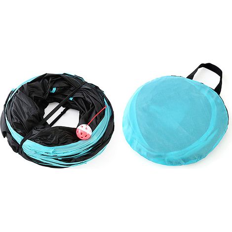 Tunnel pour chat, jouet pliable à 4 voies pour animaux de compagnie, pour chats, chiens, lapins, animaux de compagnie (1/4)