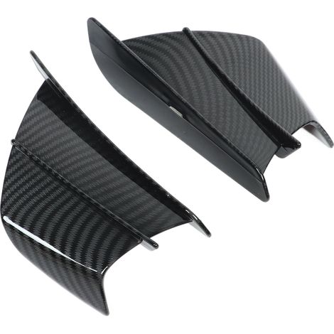Ailerons Moto Aérodynamiques en Fibre de Carbone, Paire de Déflecteurs Latéraux Universels pour Carénage, Style Racing, Kit de 2 Pièces (1/5)