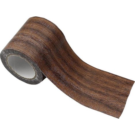 Ruban adhésif pour la réparation de meubles, QttvbTna, effet bois, 8 cm x 4,57 m, marron foncé (1/2)