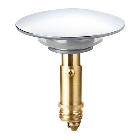 Bonde clic-clac pop-up 66 mm – Laiton massif chromé – Mécanisme à ressort – Étanchéité optimale pour lavabo de salle de bain et cuisine (1/5)