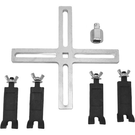 Verstellbares 4-Backen-Kraftstoffpumpen-Ausbauwerkzeug mit Sicherungsringschlüssel und Adapter (1/5)