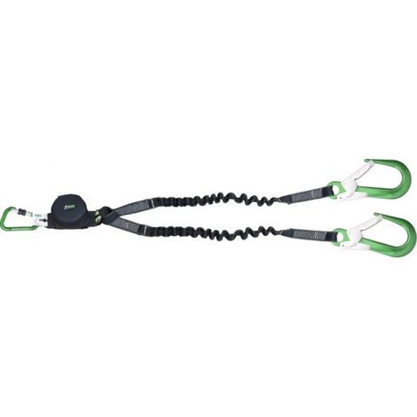 Kratos Safety FA3082015 : Longe Fourche Élastique Alu 1,50m