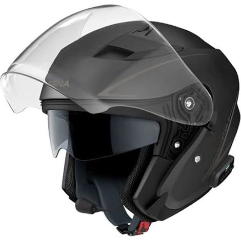 Casque à visière - Sena Outstar S - Bluetooth 5.0 - Intercom 4 voies (900 m) - Autonomie 12 h (1/2)