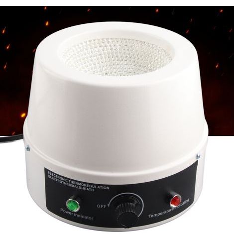 Manteau chauffant électrique 500mL 250V thermostaté pour laboratoire, contrôle de température, prise UE 220V (1/5)