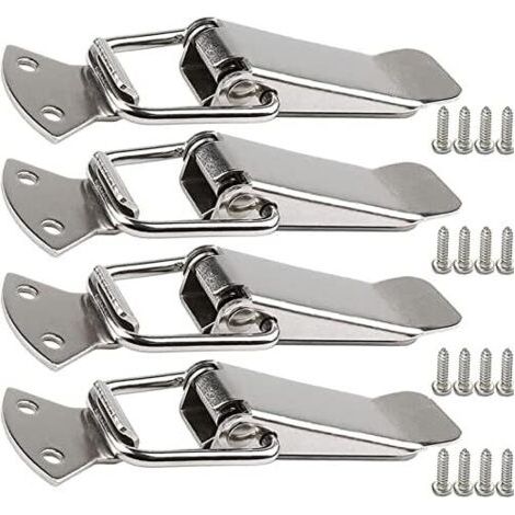 Fermoir de tension en acier inoxydable avec vis, fermoir à levier 56 mm, loquet ressort bascule, clip serrage, fermeture boîte, capuchon verrouillage pour boîte outils - mm without Locking Hole (1/5)