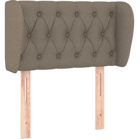 Maison Exclusive - Cabecero de tela gris taupe 83x23x78/88 cm (1/5)