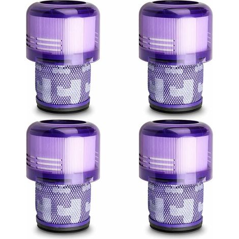 Paquet de 4 filtres à vide de rechange compatibles avec l'aspirateur de détection sans fil Dyson V11 Torque Drive V11 Animal V15, par rapport à la pièce 970013-02 (1/4)