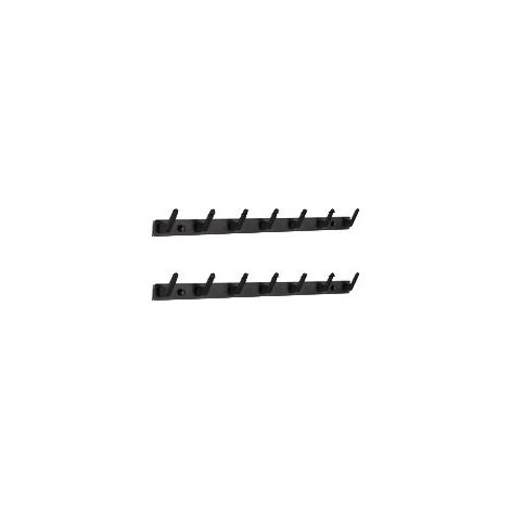 TAISHENGDA 2er-Set schwarze Aluminium-Wandhaken – Kein Bohren erforderlich, minimalistischer nordischer Stil (1/5)