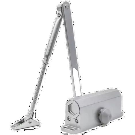 Ferme-porte automatique hydraulique, capacité de charge 80 kg, vitesse de fermeture réglable 180°-15°, poids de porte adapté 65 kg-85 kg, température de fonctionnement -20°C à 50°C, matériau alliage d (1/5)