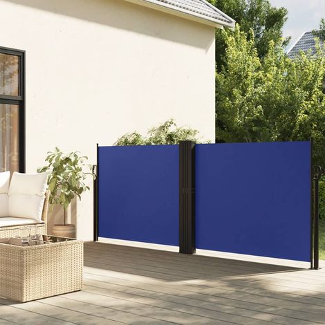 Auvent latéral rétractable-Store banne rétractable bleu 100x1000 cm 489476 (1/5)