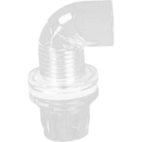Adaptateur pour tuyau daquarium acrylique coude de 16 mm (1/5)