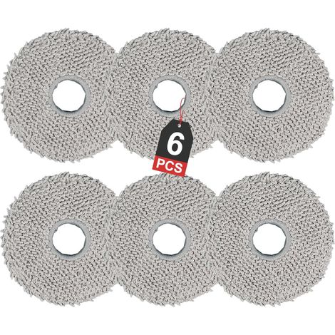 6 Stück Wischtücher für Dreame L10 Ultra / L10s Pro / L10s Ultra / L10 Prime / L20 Ultra / X40 Ultra/Xiaom i X10+/X20+/ECOVAC T30/T30 Pro Omni Saugroboter,Waschbares Mikrofaser-Moppzubehör (1/5)