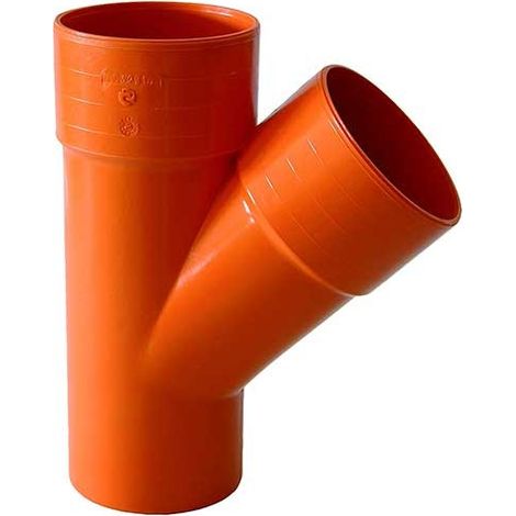 Derivazione 45° in pvc : Colore - Arancio, Diametro - 32