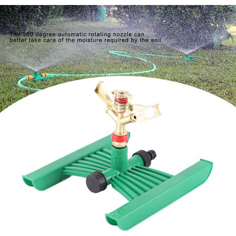 Arroseur Rotatif 360° Automatique avec Base pour Système d'Irrigation de Pelouse et Jardin (1/5)