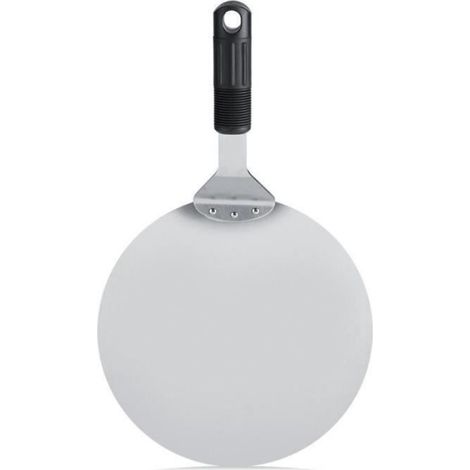 Pizza Peel - Ronde - Acier Inoxydable - Diamètre 25,3 cm - Longueur Manche 18 cm (1/4)