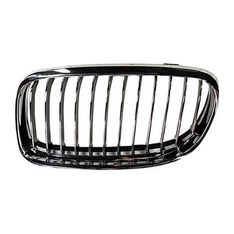 Grille de calandre avant gauche chromée/noire/chromée BMW Serie 3 E90/E91 phase 2 2008-2011