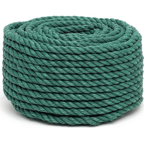 Flandria 20023 Corde en Polypropylène Ø 12 mm x 50 m, Vert (1/3)