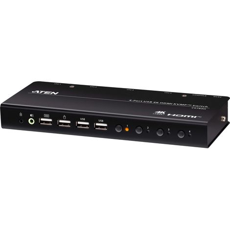 Aten 4-port Usb 4k Hdmi Kvmp Switch With Usb Peripheral Support (1/4)