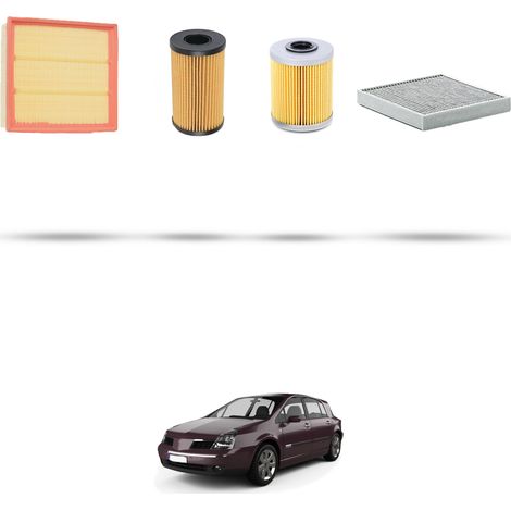 Kit tagliando 4 filtri compatibile con Renault Vel Satis 2.0 dci 127kw Dal 2006 (1/5)