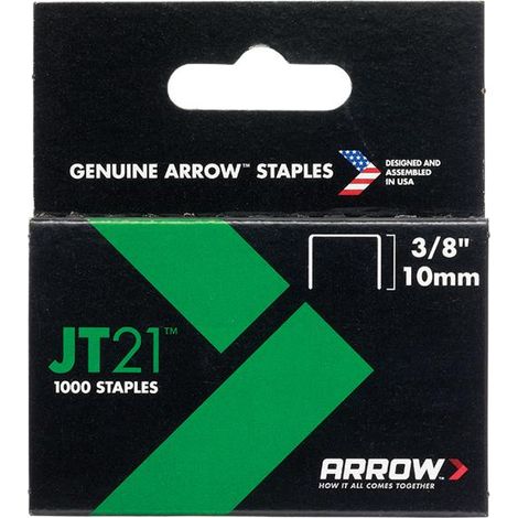 Arrow A276 JT21 T27 Staples 10mm (3/8in) (Box 5000) ARRJT2138 (1/3)