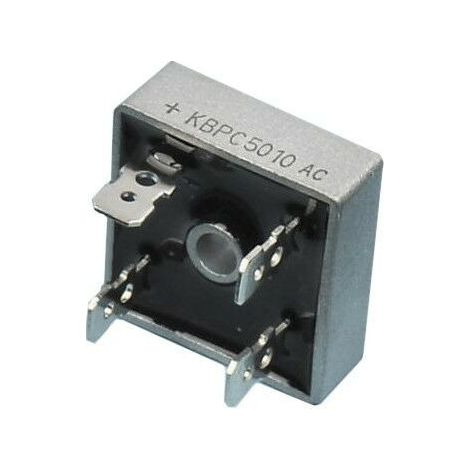 Pont redresseur 1000v 50a Faston Mesures 28x28mm Kbpc5010f Kbpc5010f - Pont redresseur 1000v 50a Faston Mesures 28x28mm Kbpc5010f Kbpc5010f