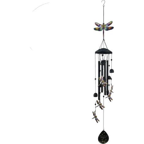 Carillon A Vent Exterieur, Libellule/Colibri/Papillon ThèMe De Conception Carillon à Vent,Carillons DéCoratifs D'ExtéRieur,Decoration Jardin Exterieur,Pour Terrasses Et Cours Deco Jardin Exterieur (C) (1/5)