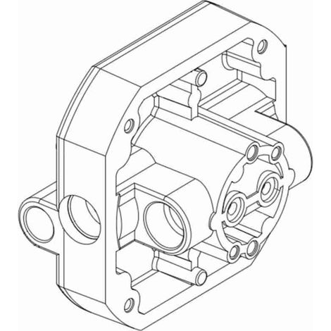 Gruppo Flangia Distribuzione Centrale 24v Sbw Ric Faac 63000221 Ricambio Nuovo
