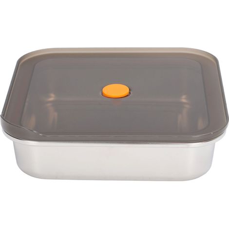 Boîte de conservation alimentaire en acier inoxydable 1200ml, boîte bento avec couvercle, récipient hermétique pour repas (1/5)