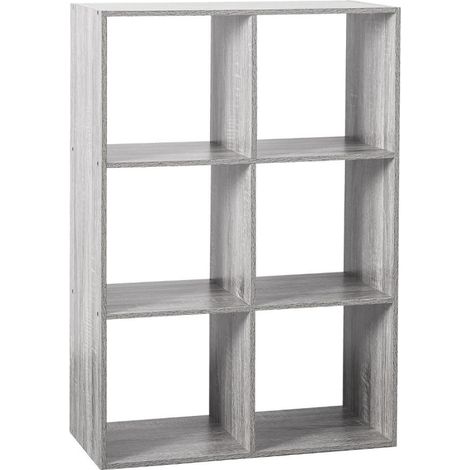 Étagère 6 cases Mix Atmosphera - Gris - Gris - (1/3)