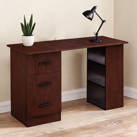 SunJet Bureau, table de travail, informatique noyer 120 cm - Réf. 6MP80VOQVV9T (1/5)