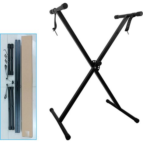 Support X Pliable pour Piano Clavier 7 Niveaux Réglable, Pied pour Zither Peinture Cadre (1/5)