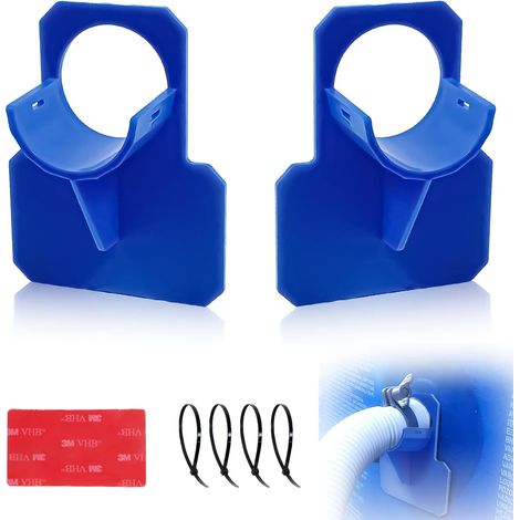 Lot de 2 Support de tuyau de Piscine, adaptateur pour piscine, bleu accessoires piscine, pour tuyaux piscine de dans les 38 mm (1/5)