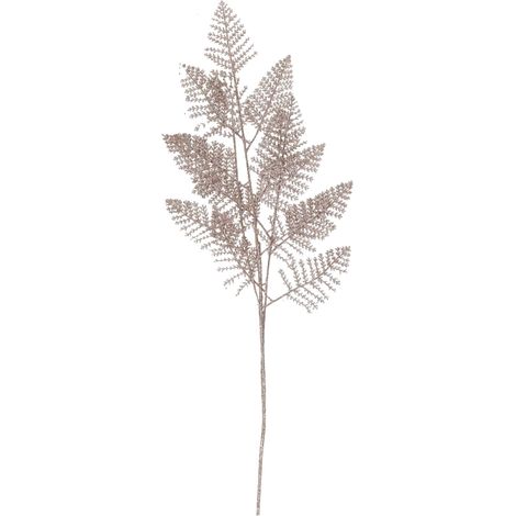 Ramo plastica felce champagne 75cm Peraga Christmas