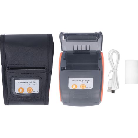 Imprimante thermique Bluetooth sans fil mini 58mm compatible Android, machine à tickets de poche avec sac de rangement (1/5)