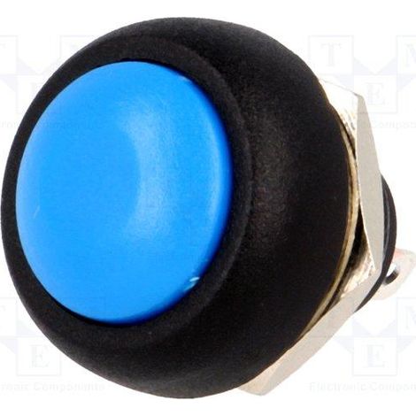 Pulsante 1amp/250v blu con dado Ps33bbu