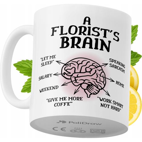 Tazza divertente e umoristica per fiorista, ideale per caffè e tè, con grafica e testo divertenti. Perfetta per compleanni, onomastici e festività. Tazza premium per occasioni speciali, per casa, uffi