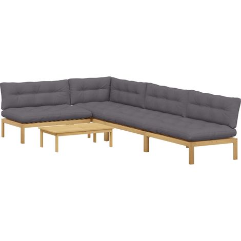 Maison Exclusive - 5 Stück Garten Pallet Sofa Einheiten Massivhol