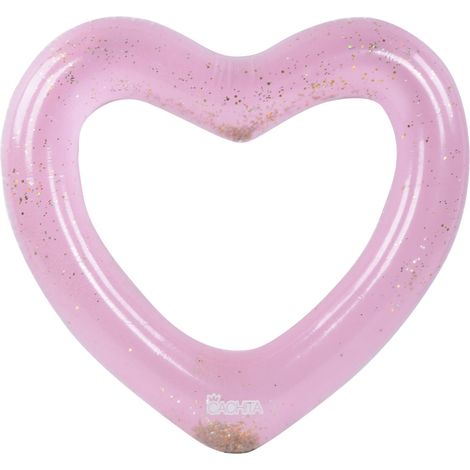 Glitter Swimming Pool Float Inflatable Heart Pool Float Heart Swimming Ring for Sandbeach Party (1/5)